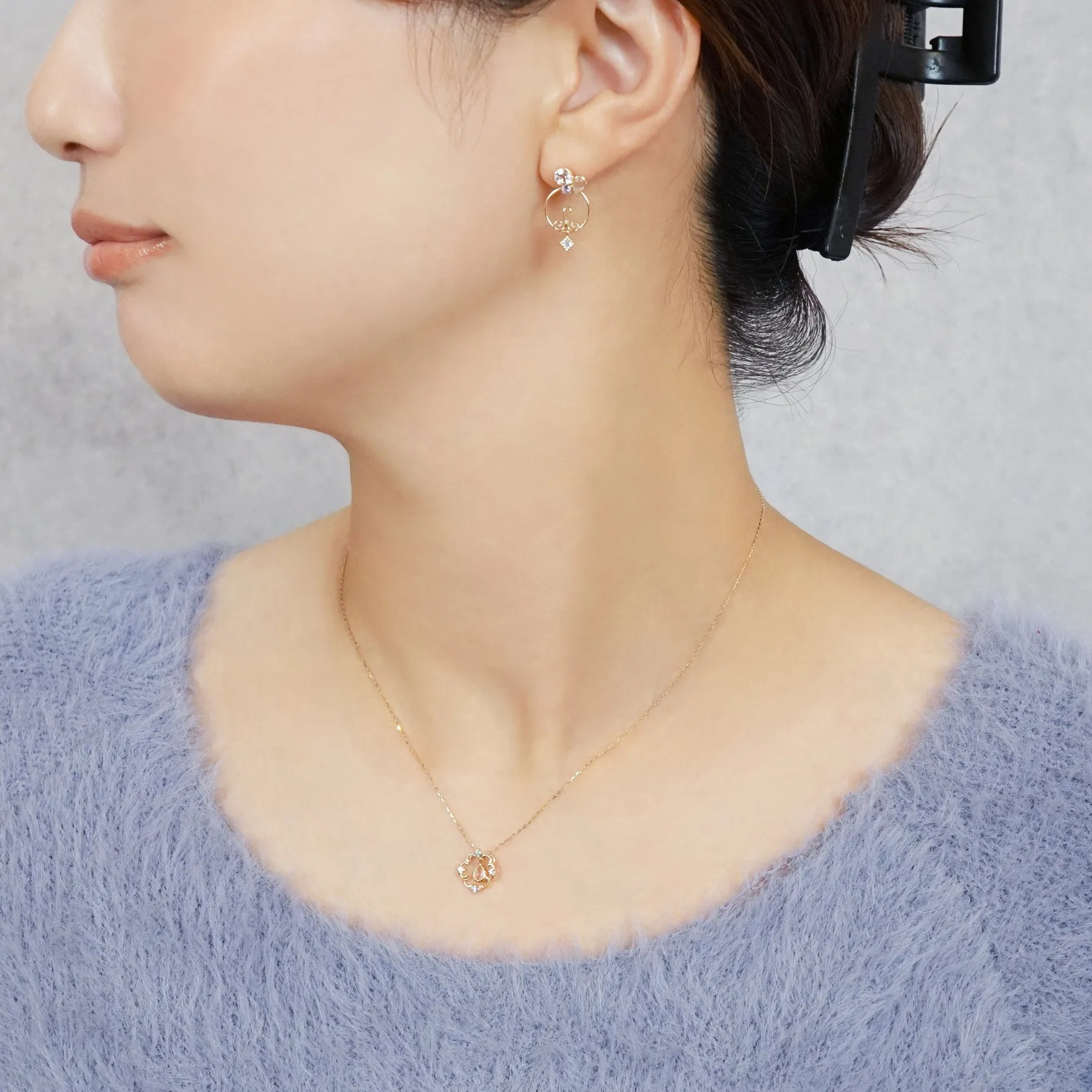10K 2Way Necklace [Bonbonniere] (Yellow Gold)