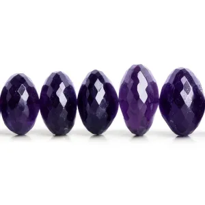 11-15mm African Amethyst Faceted Rondelle Beads 8 inch 25 pieces