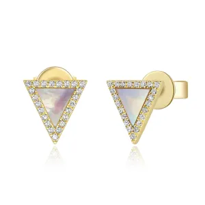 14k Gold & Diamond Stud Earrings - 0.11ct