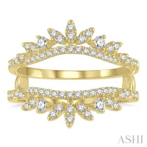 14KY Insert Diamond Ring Guard w/ 0.55 ctw, Size 6.5