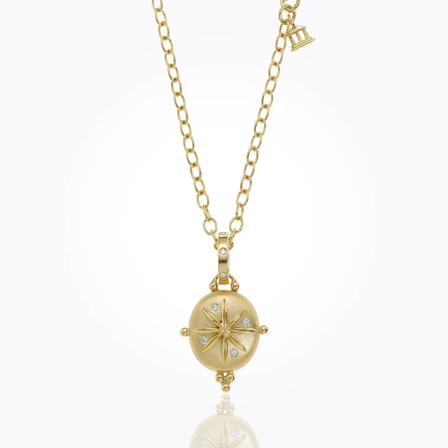 18K Small Dragonfly Locket with diamond