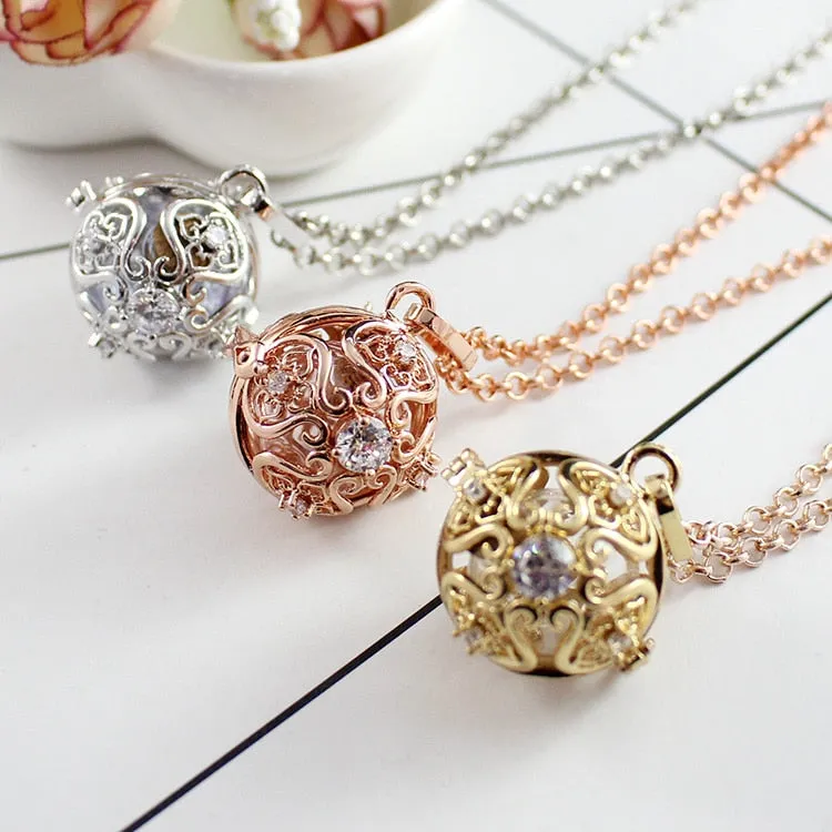 1PC Round Crystal Locket Pendant with glass ball Memory Locket Pendant Cremation Jewelry Fillable Jewelry