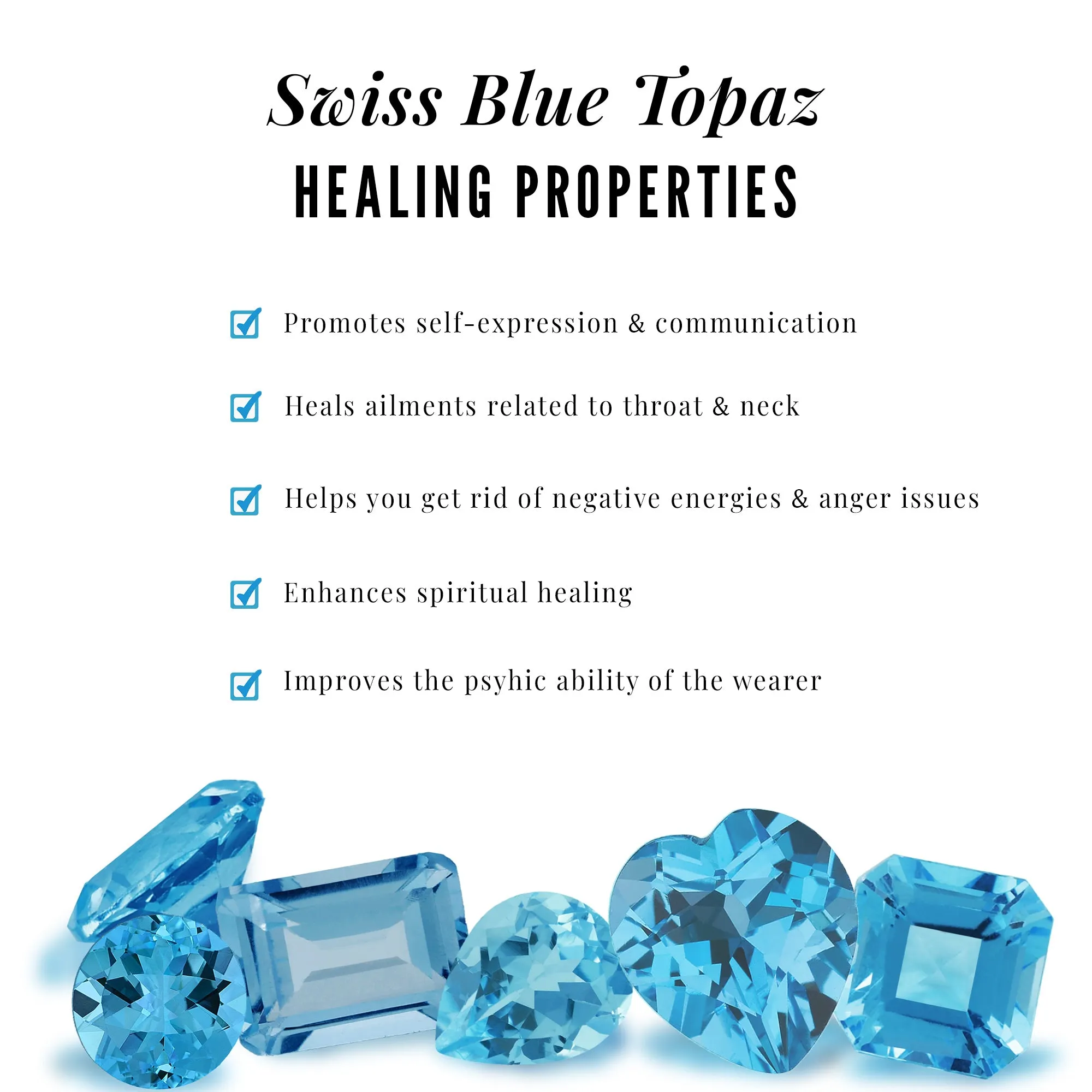 2.50 CT Swiss Blue Topaz Solitaire Ring with Halo Moissanite