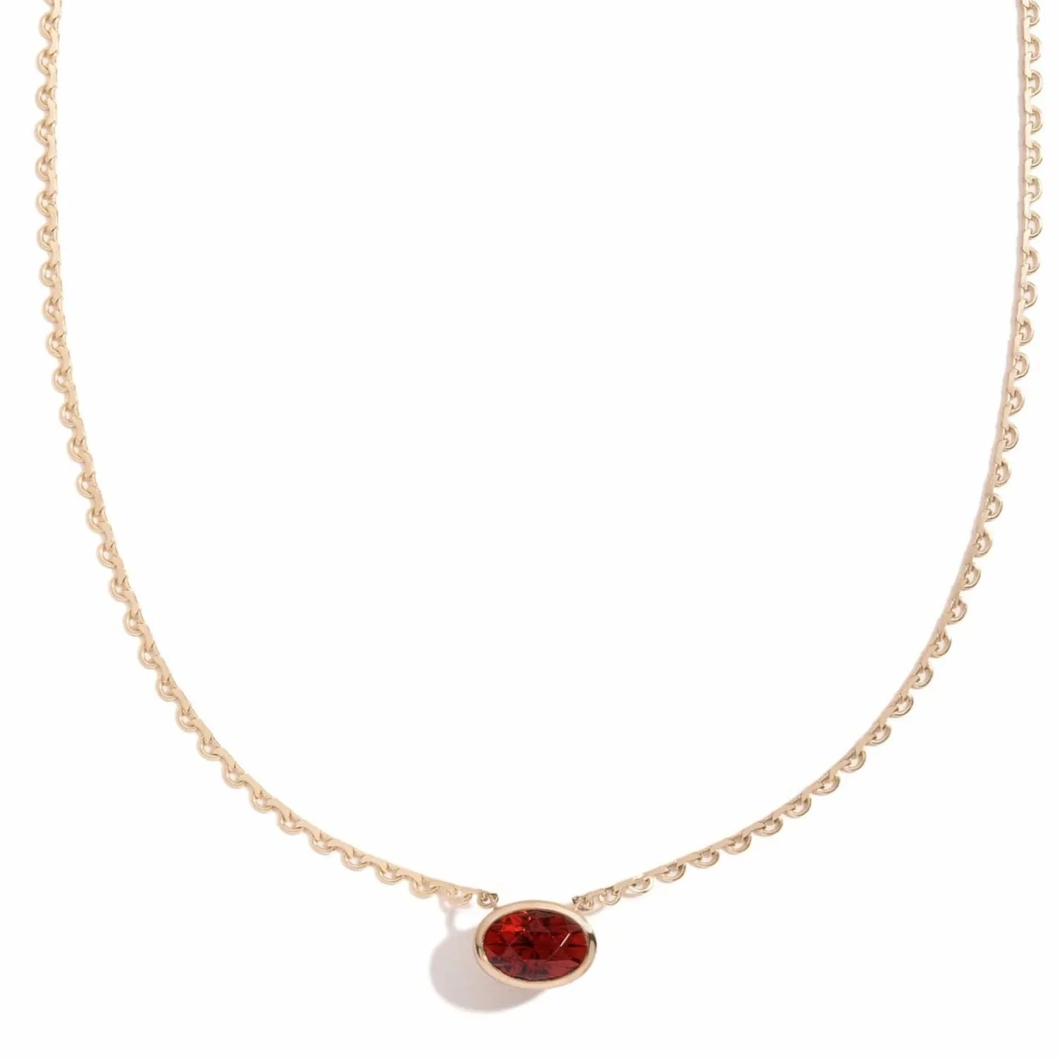 5.69ct ginger garnet lace necklace