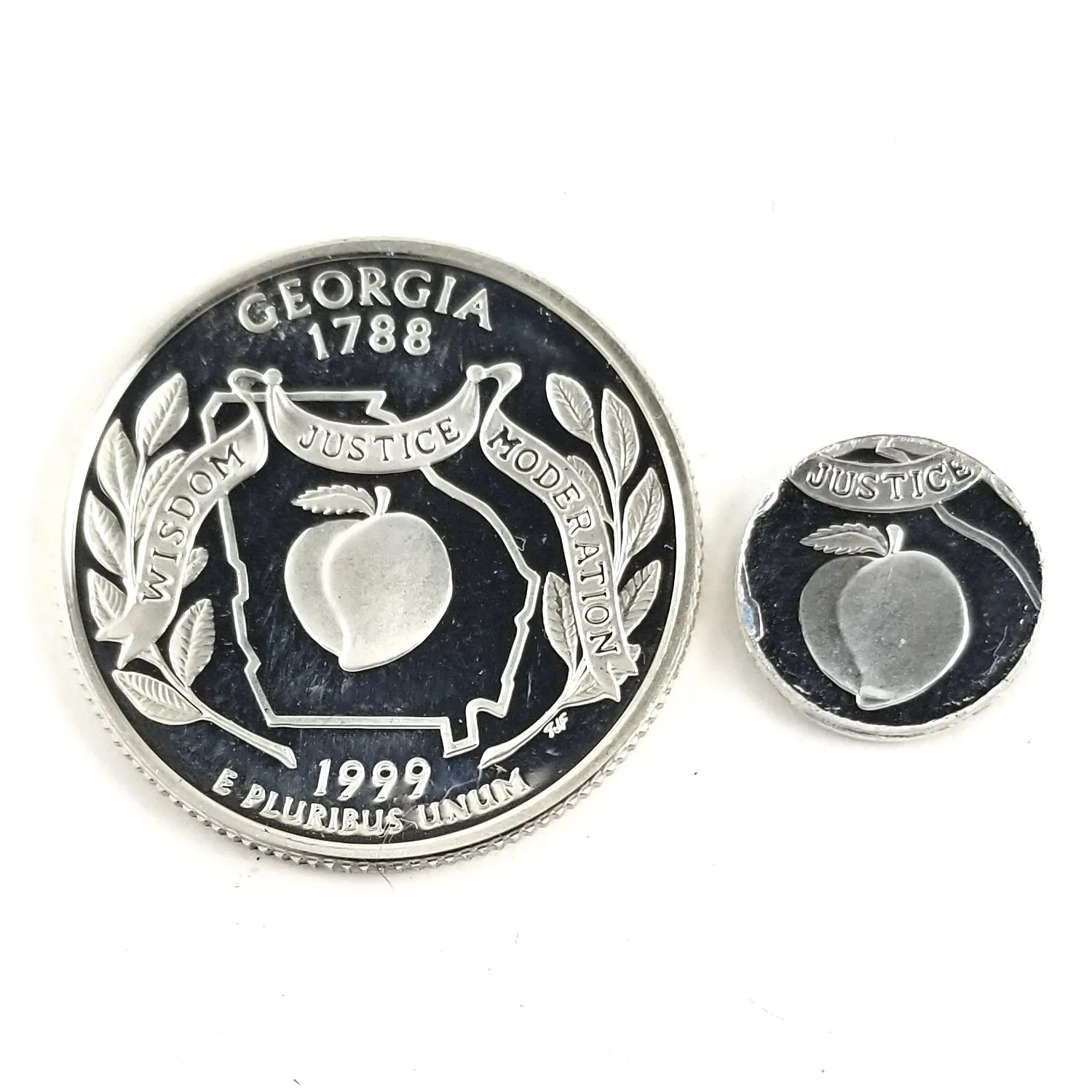 90% Silver Georgia Quarter Ring