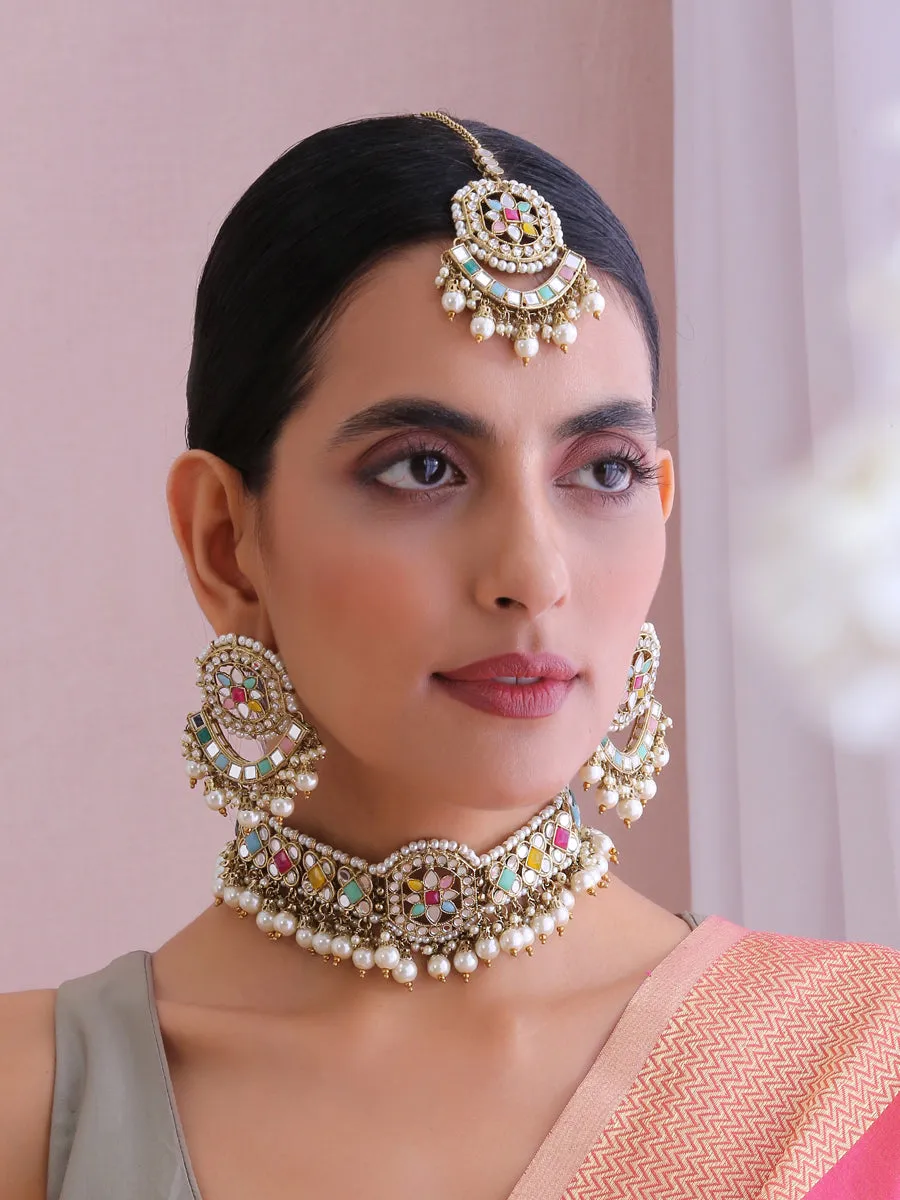 Aisha Mirror Necklace Set