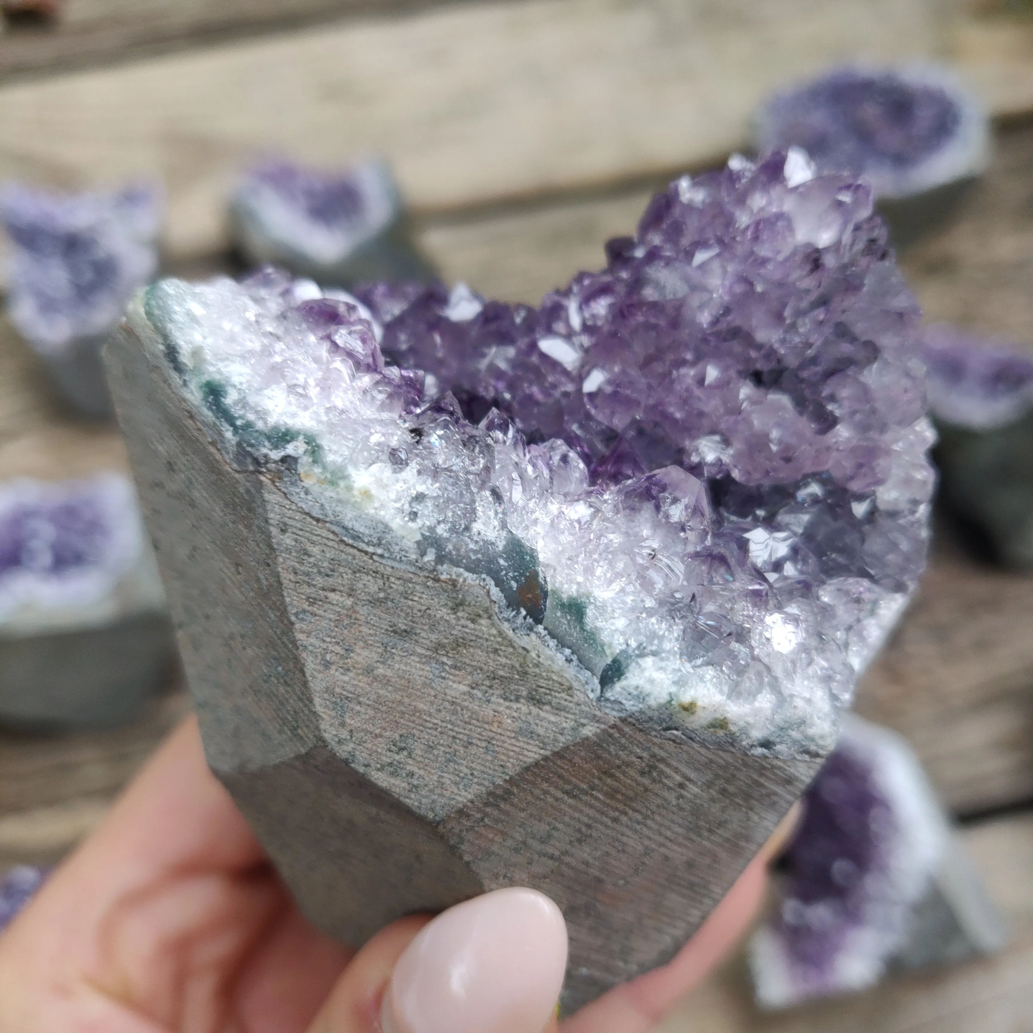 Amethyst Geode Free Form, Cut Base (#29)