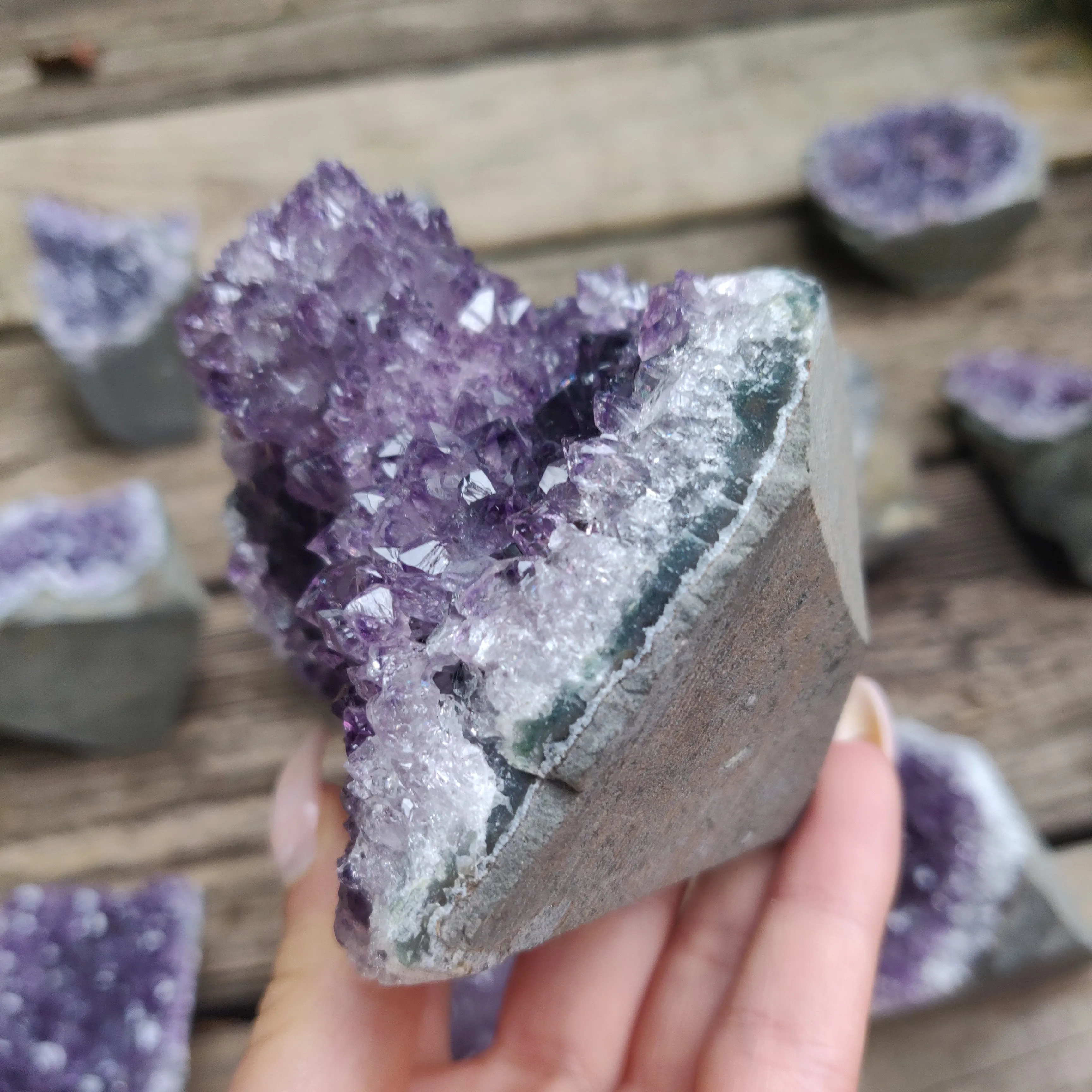 Amethyst Geode Free Form, Cut Base (#29)