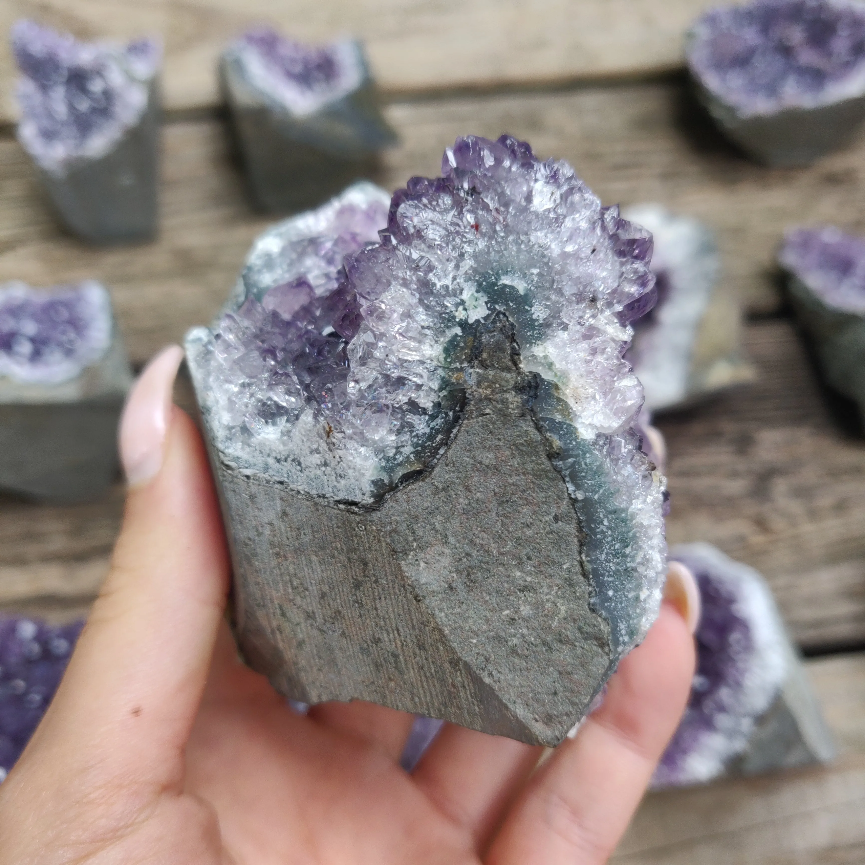 Amethyst Geode Free Form, Cut Base (#29)