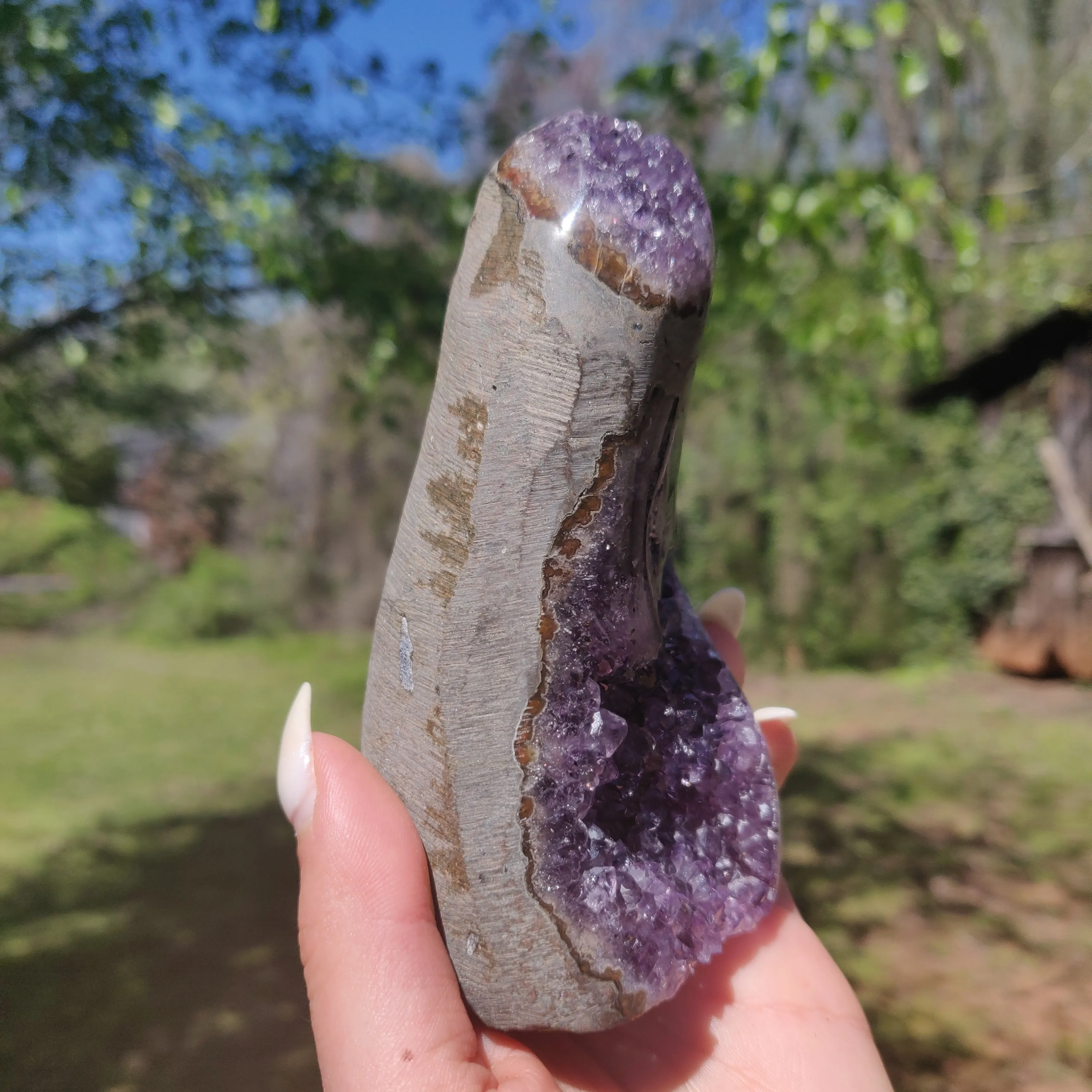 Amethyst Geode Free Form, Polished (#12)