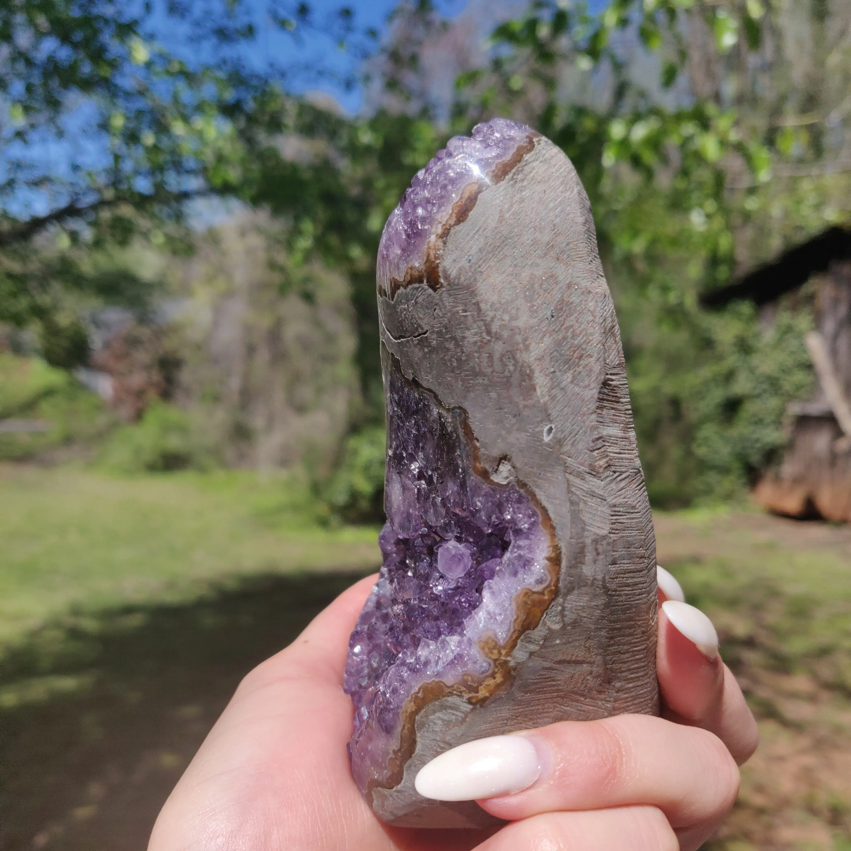 Amethyst Geode Free Form, Polished (#12)