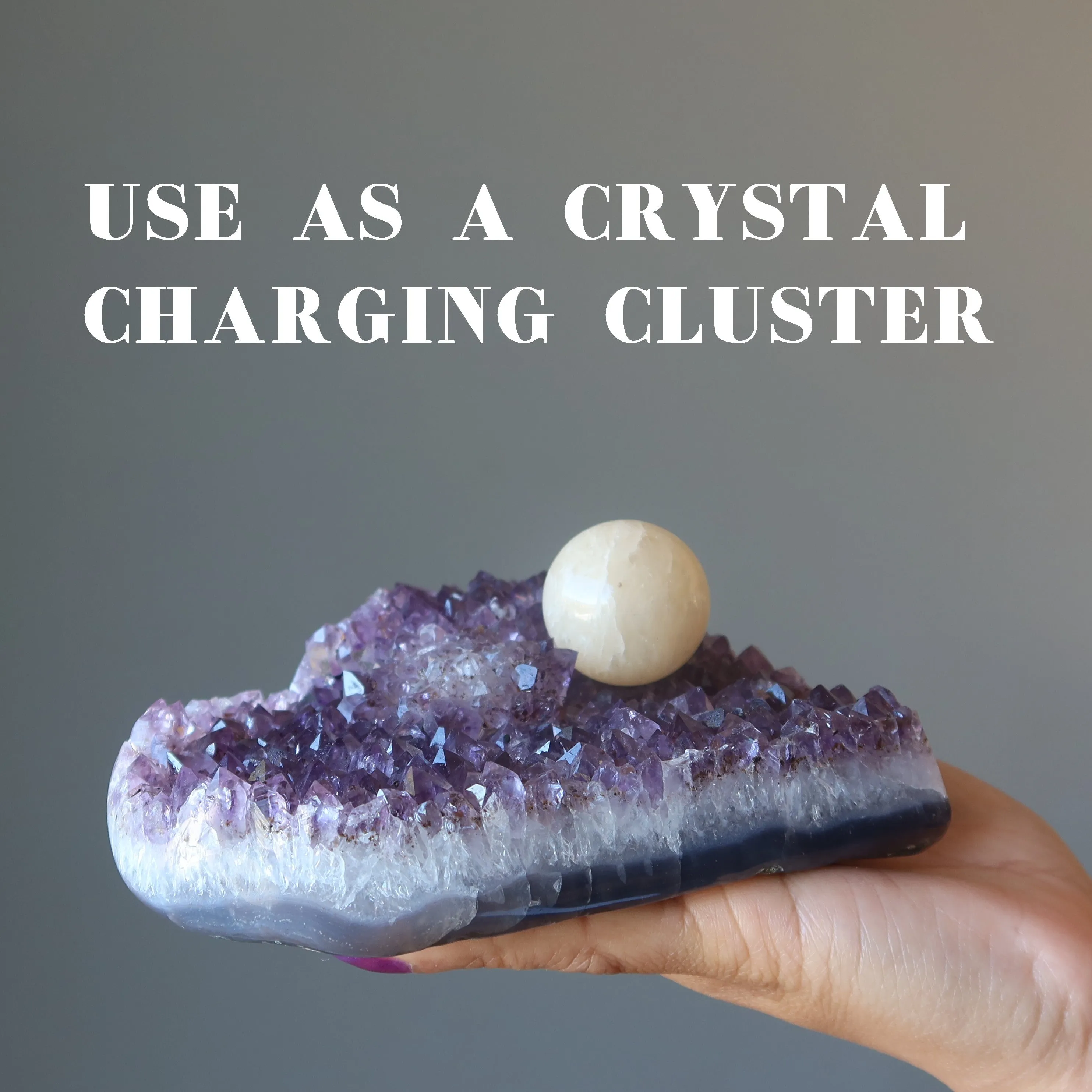 Amethyst Heart Divine Dark Purple Geode Cluster