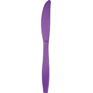 Amethyst Purple Plastic Knives (24/Pkg)