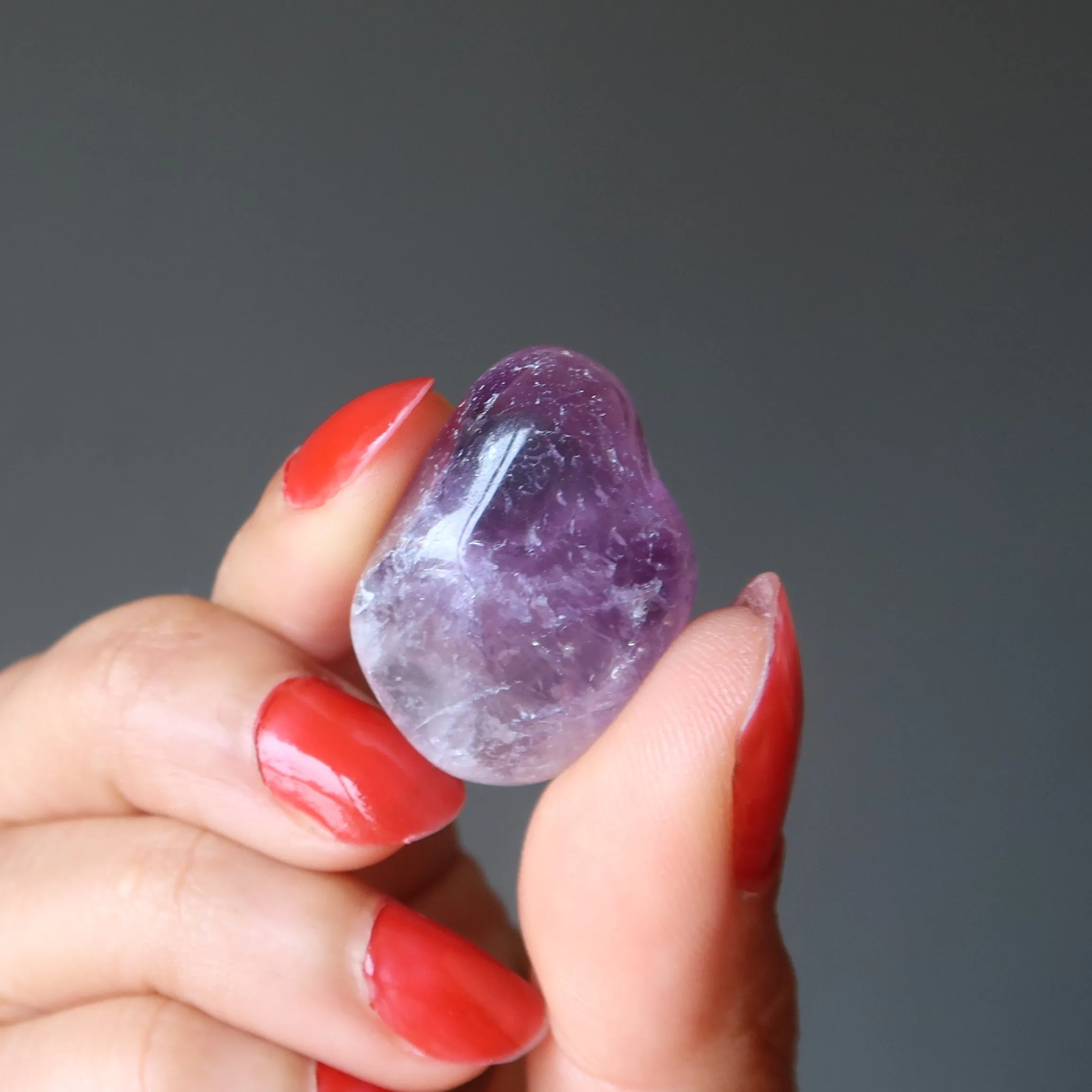 Amethyst Tumbled Stone Spiritual Purple