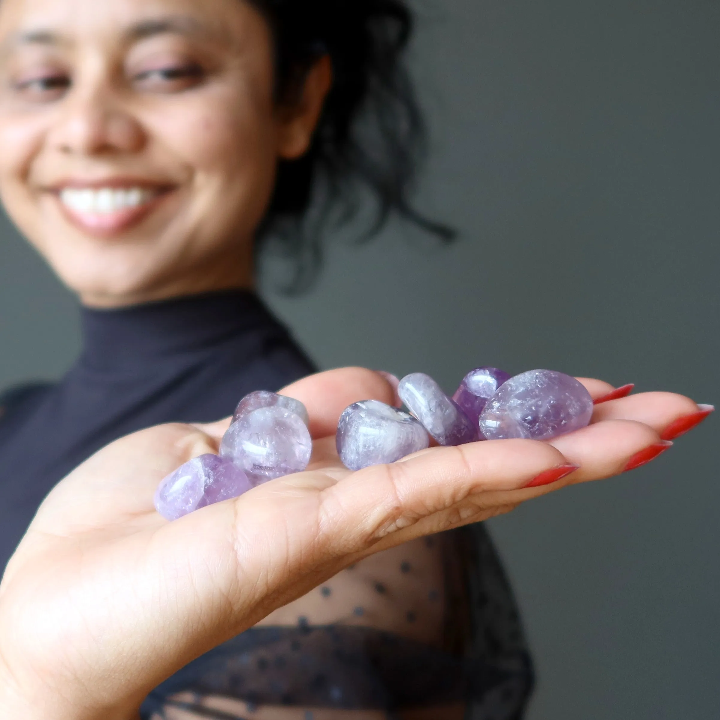 Amethyst Tumbled Stone Spiritual Purple