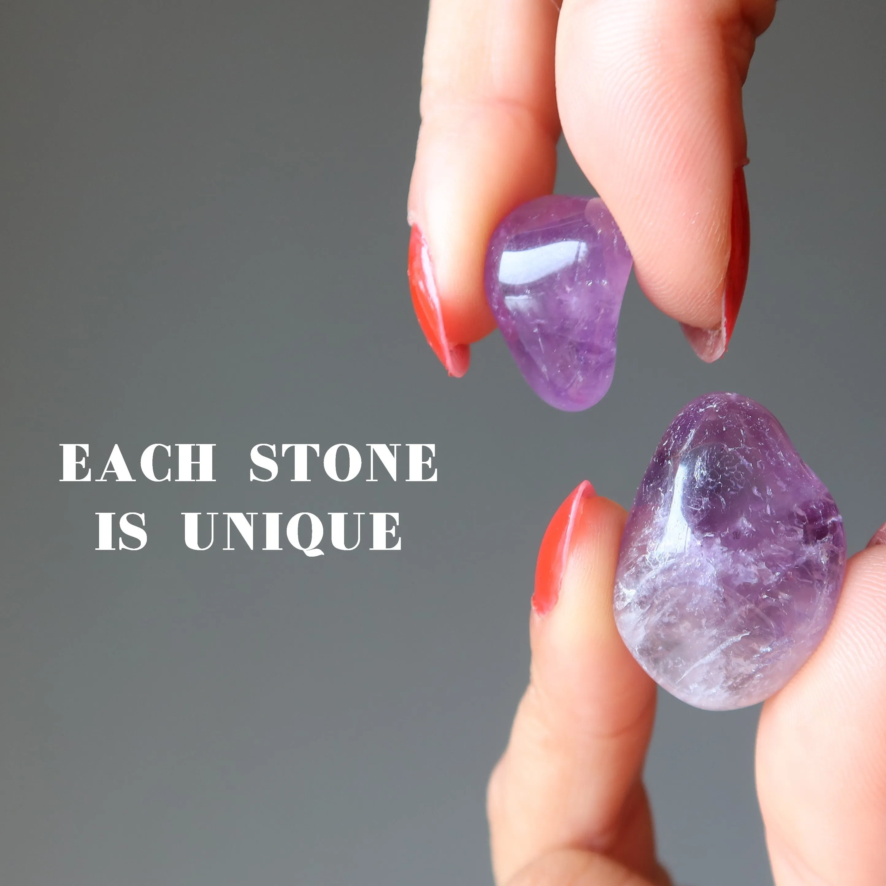 Amethyst Tumbled Stone Spiritual Purple