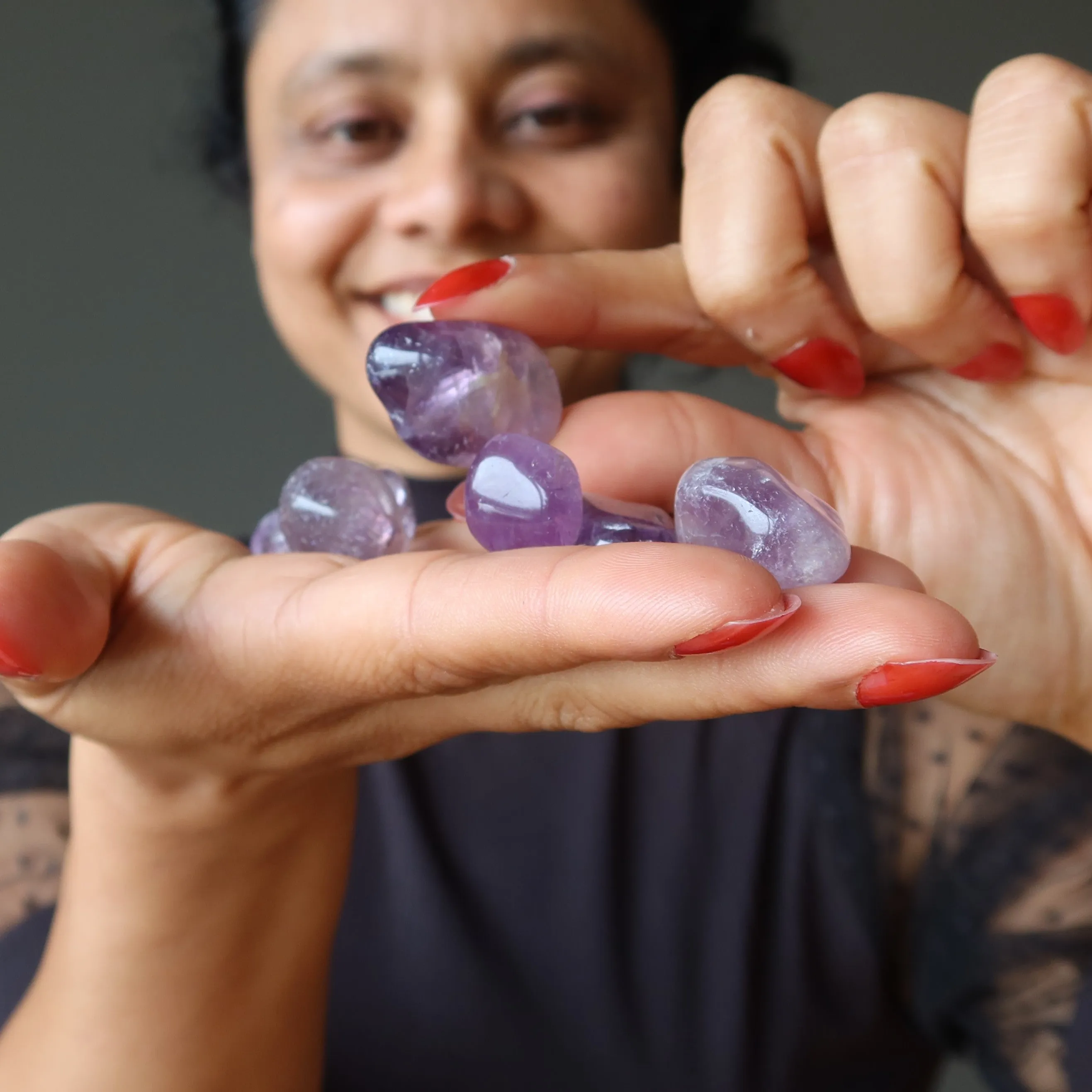 Amethyst Tumbled Stone Spiritual Purple