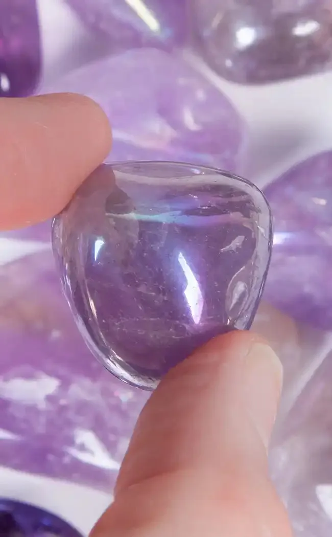 Angel Aura Amethyst Tumble Stones