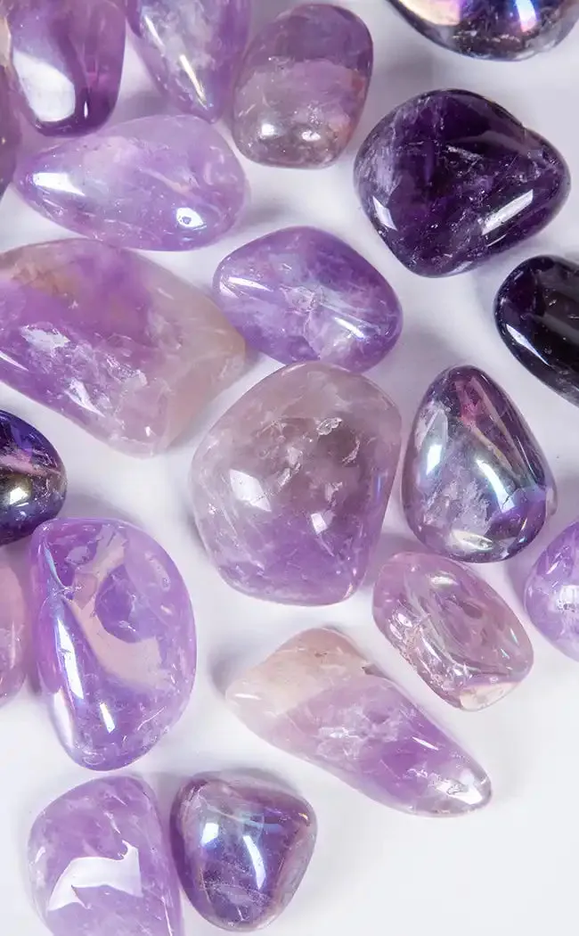 Angel Aura Amethyst Tumble Stones