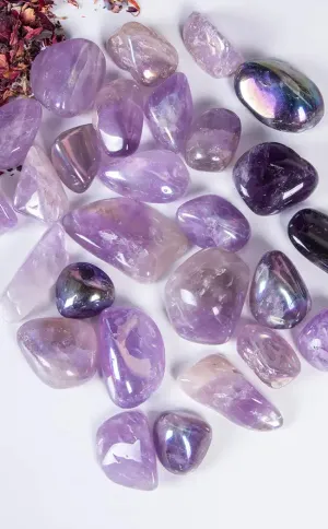Angel Aura Amethyst Tumble Stones