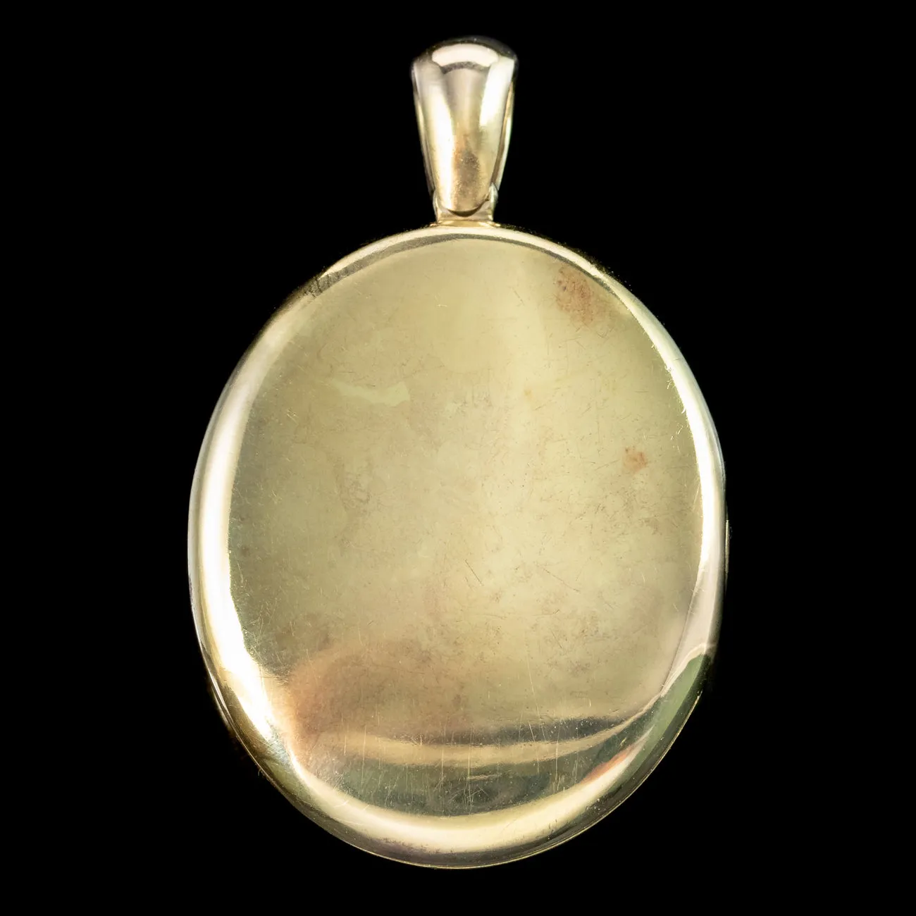 Antique Victorian Turquoise Ruby Forget Me Not Locket 15ct Gold