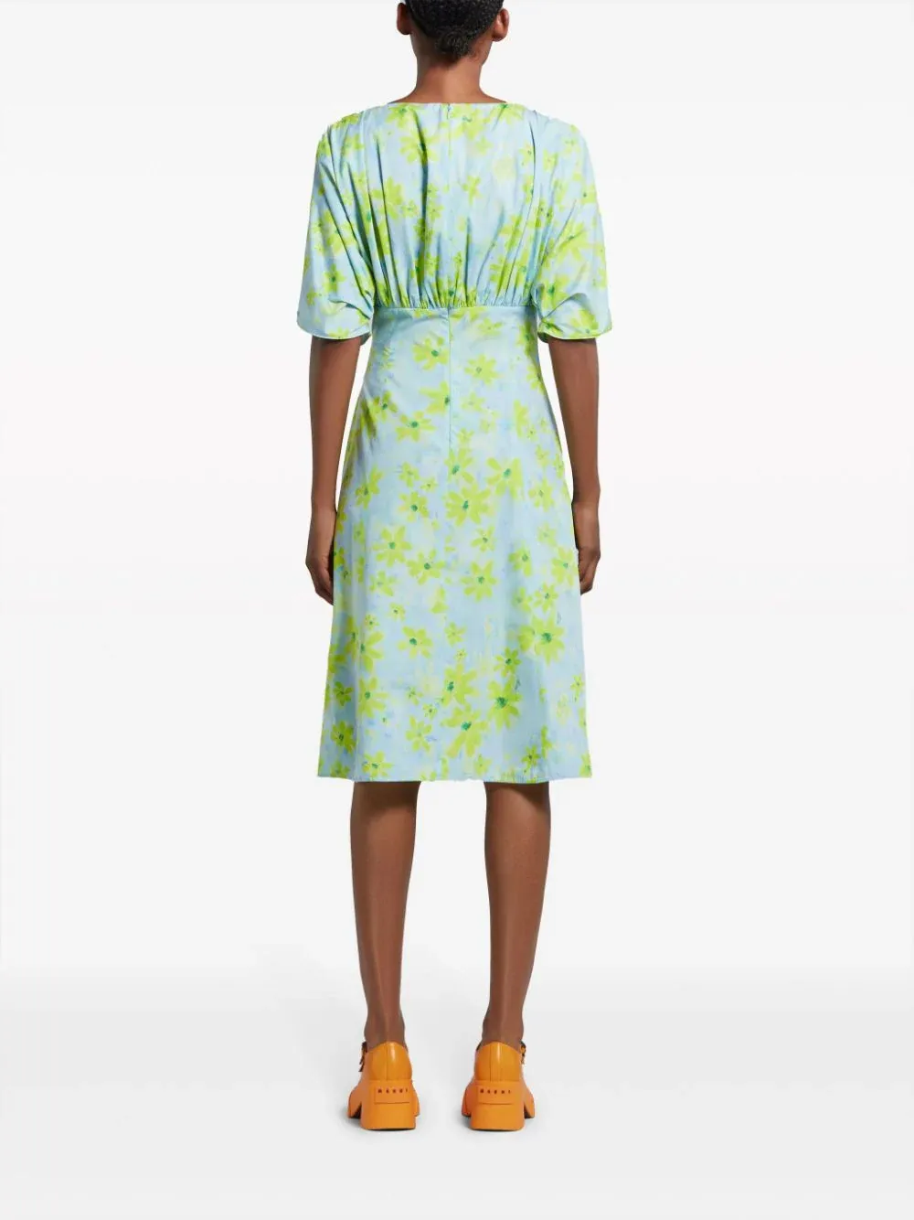 Aquamarine Print Dress