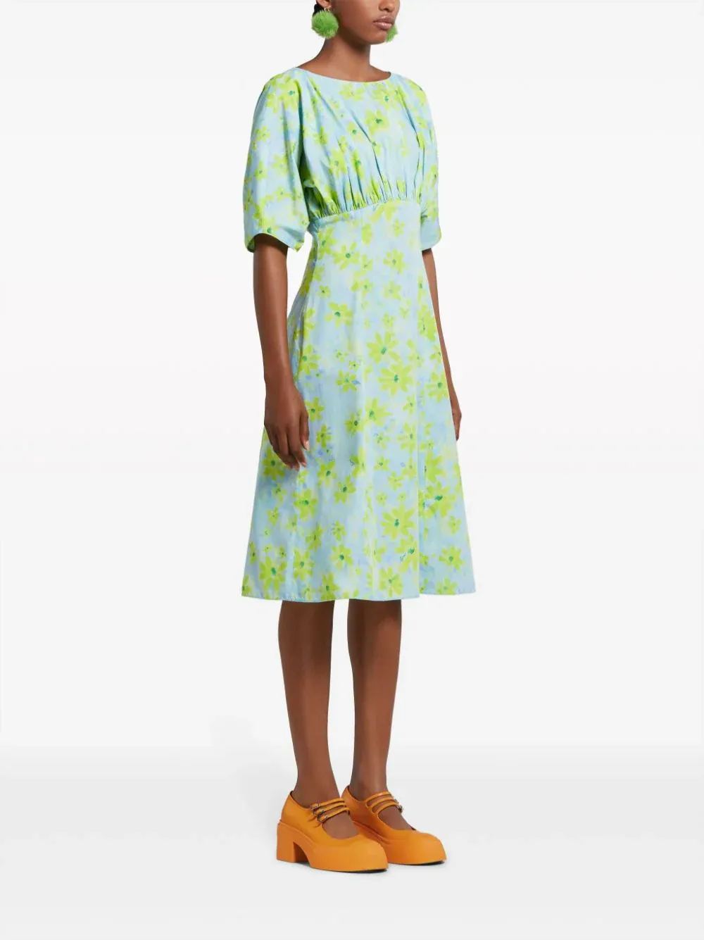 Aquamarine Print Dress
