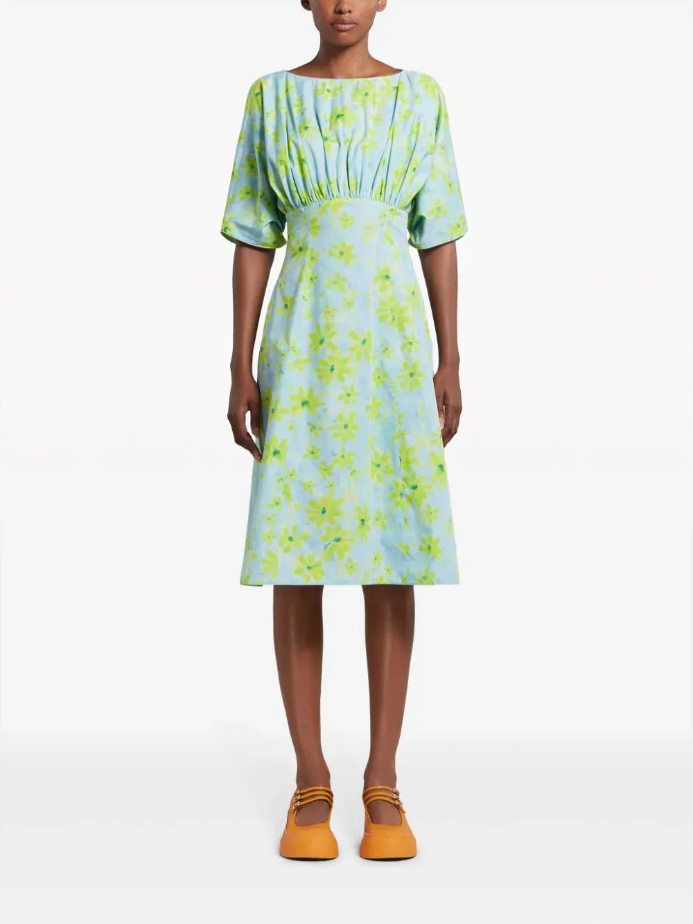 Aquamarine Print Dress