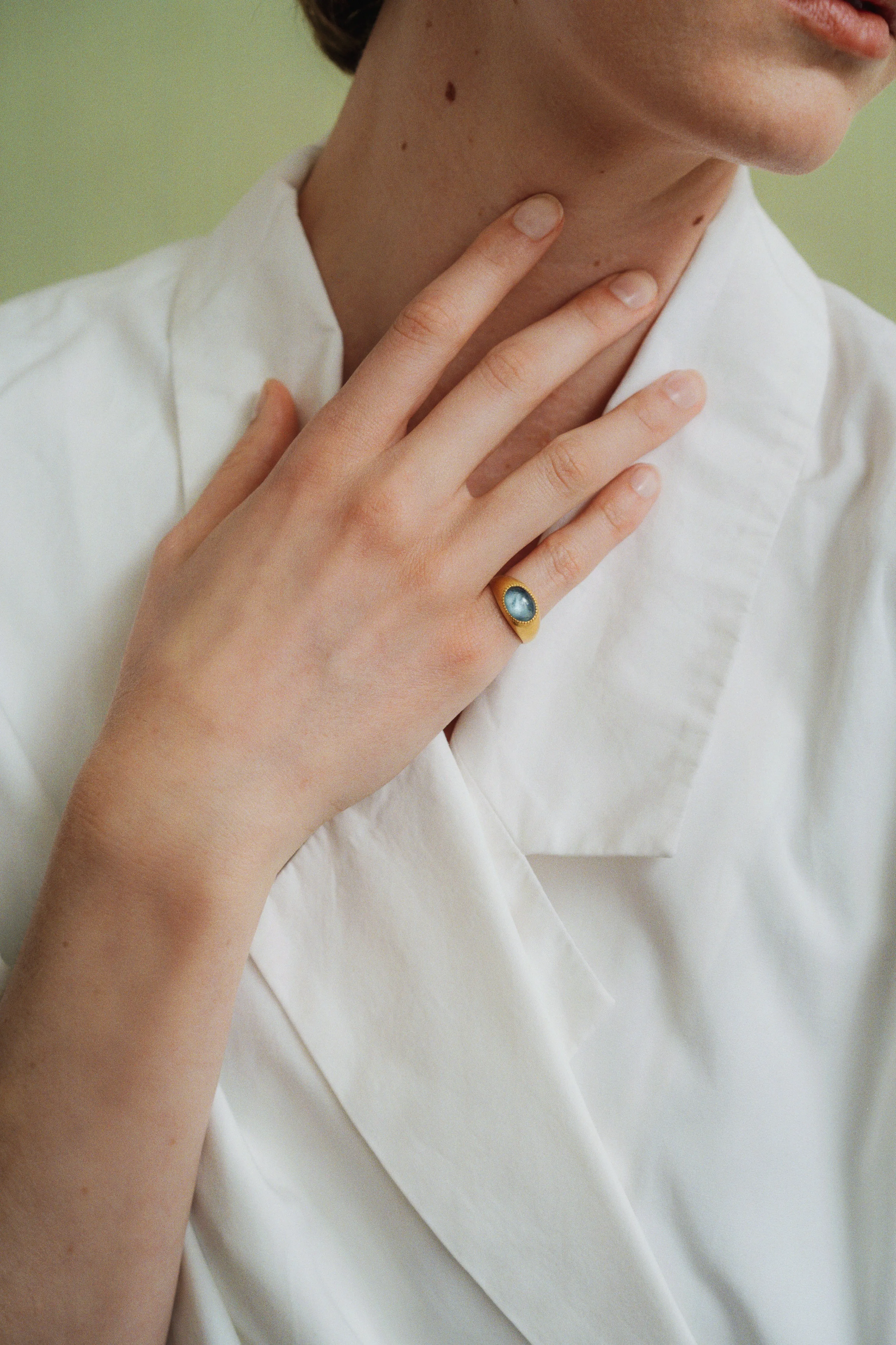 Aquamarine Roz Ring