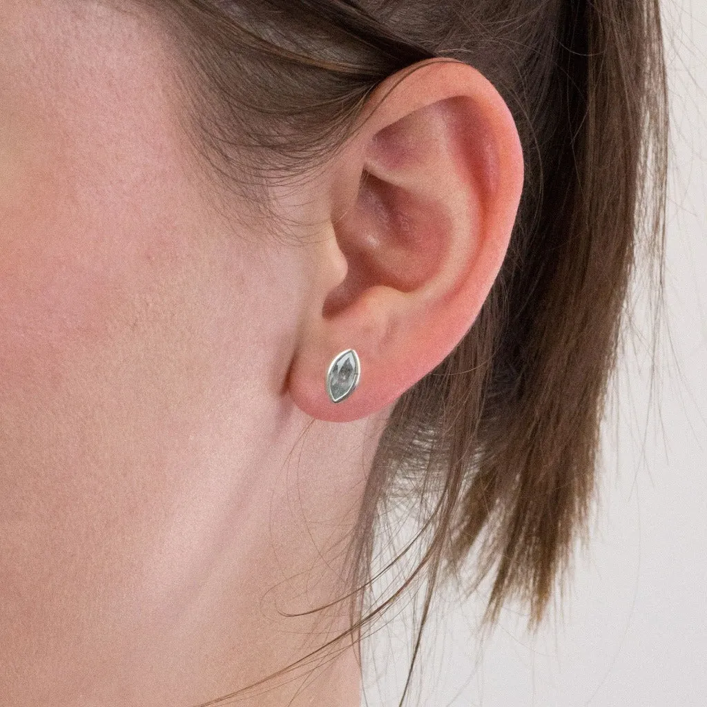 Aquamarine Stud Earrings