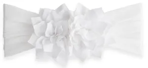 Baby Bling Lotus Flower Headband-White