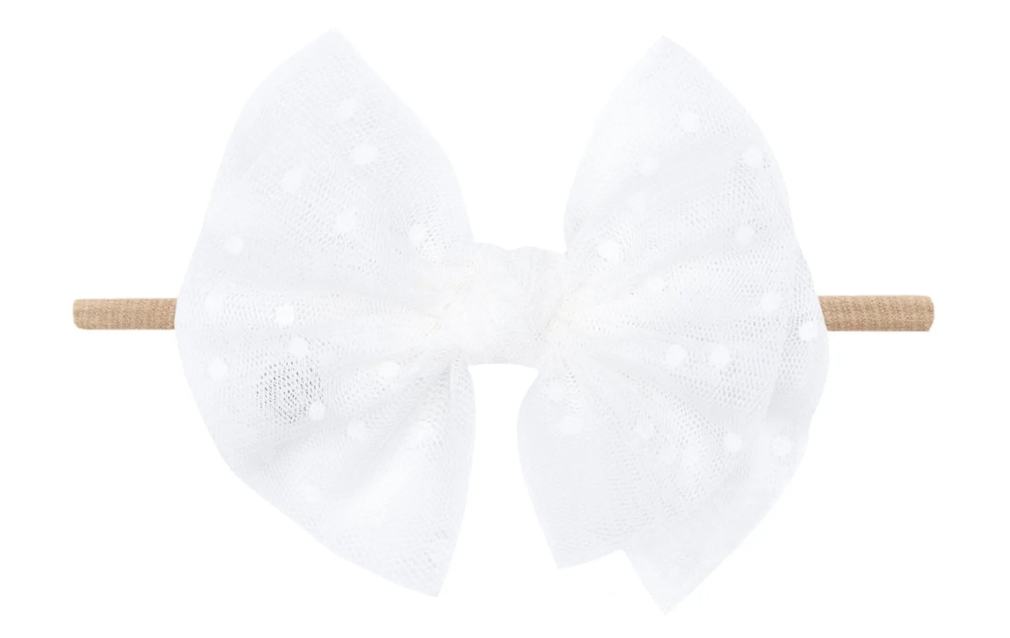 Baby Bling White Tulle / Blush FAB Skinny Headband