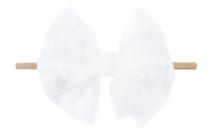 Baby Bling White Tulle / Blush FAB Skinny Headband