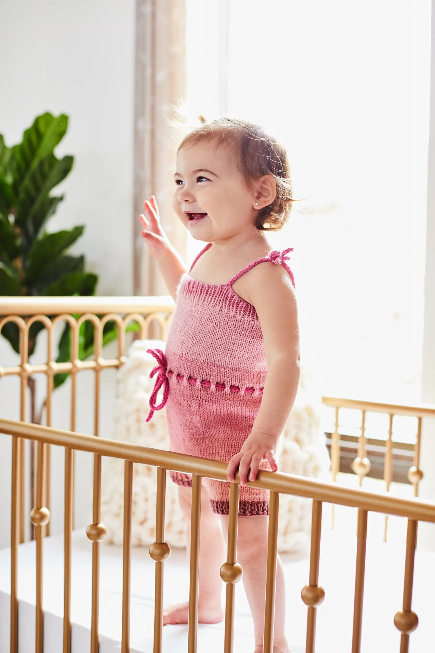 Beatrix Onesie and Headband (Knit)