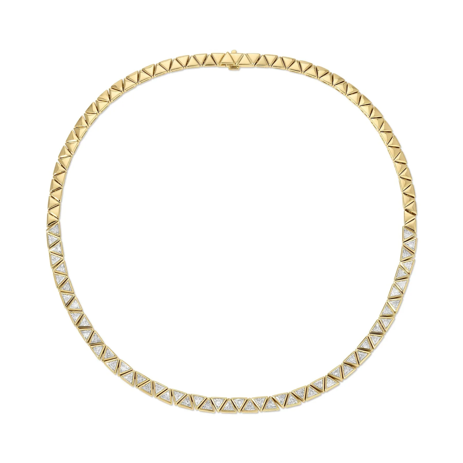 Bezeled Trillion Diamond Choker
