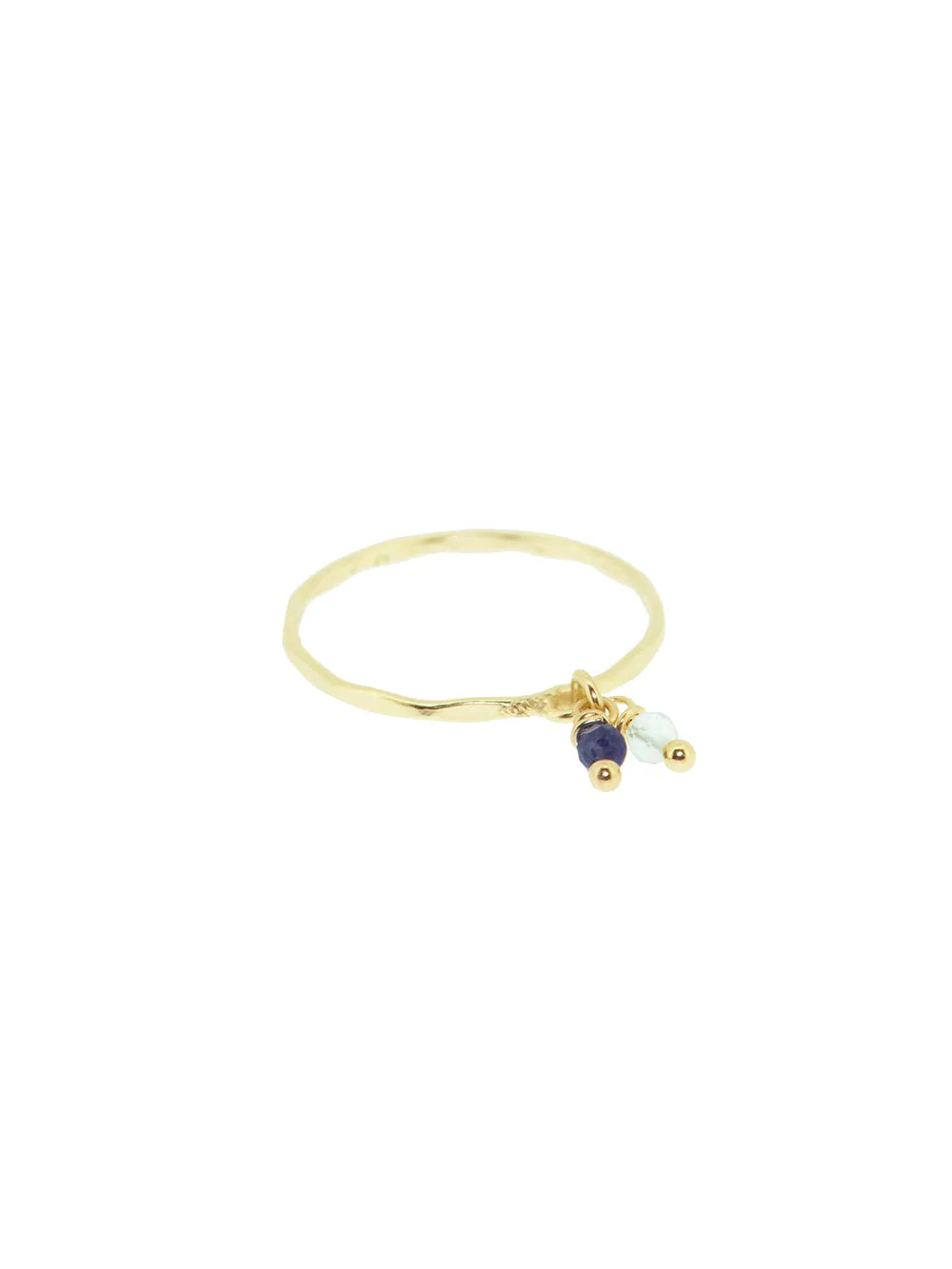 Birthstone ring March - Aquamarine | 14K Gold Plated