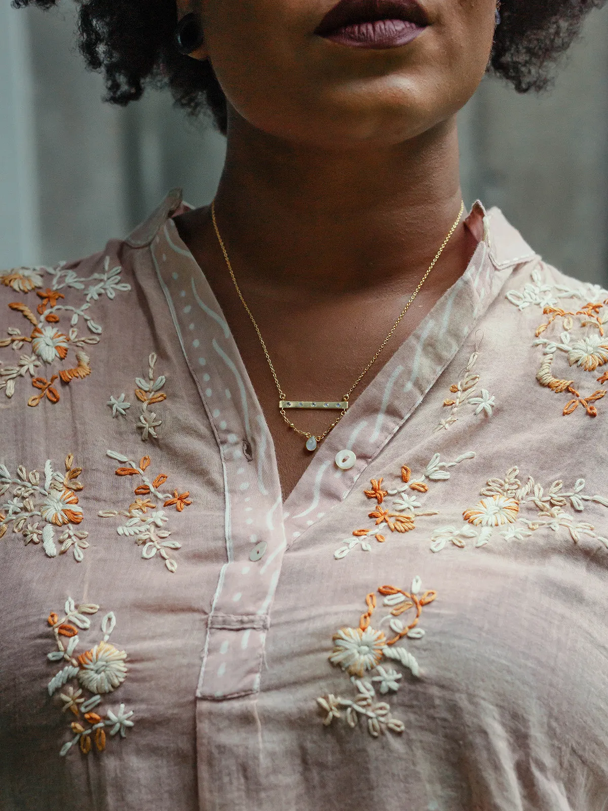 Bridged Bar Necklace