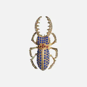 Brody Stag Beetle Lapel Pin Brooch