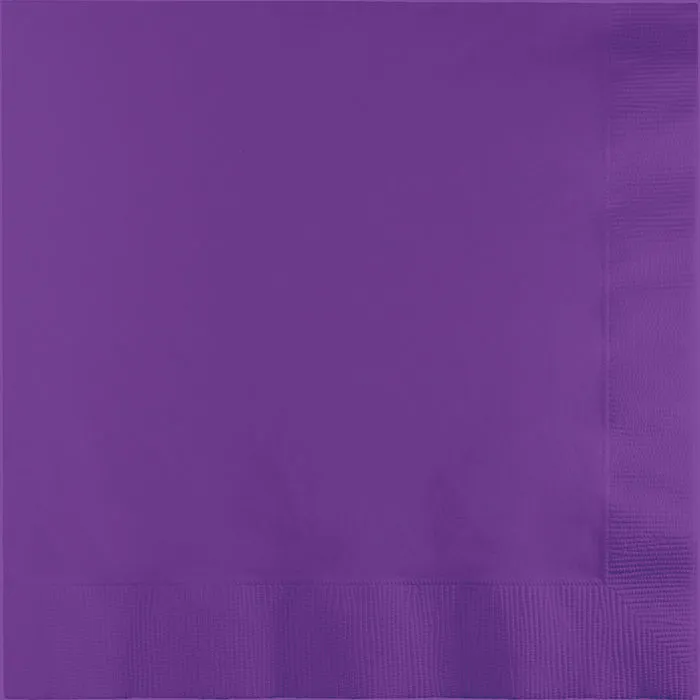 Bulk Pack of 100 Amethyst Luncheon Napkins 2Ply