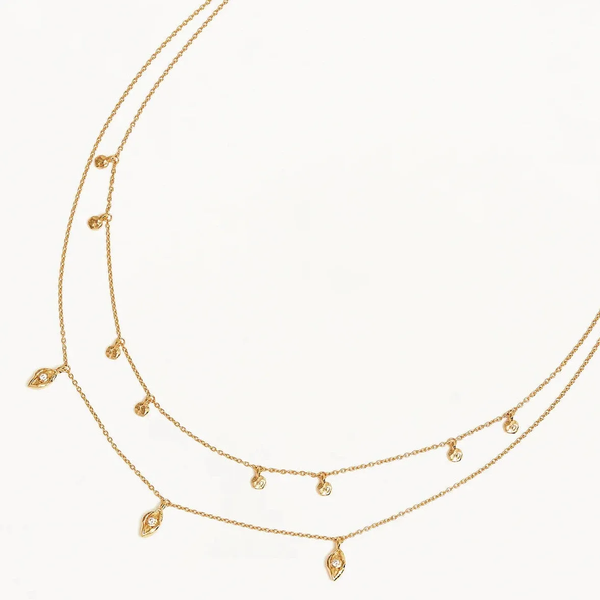 By Charlotte I am Protected Layered Choker, Gold or Silver