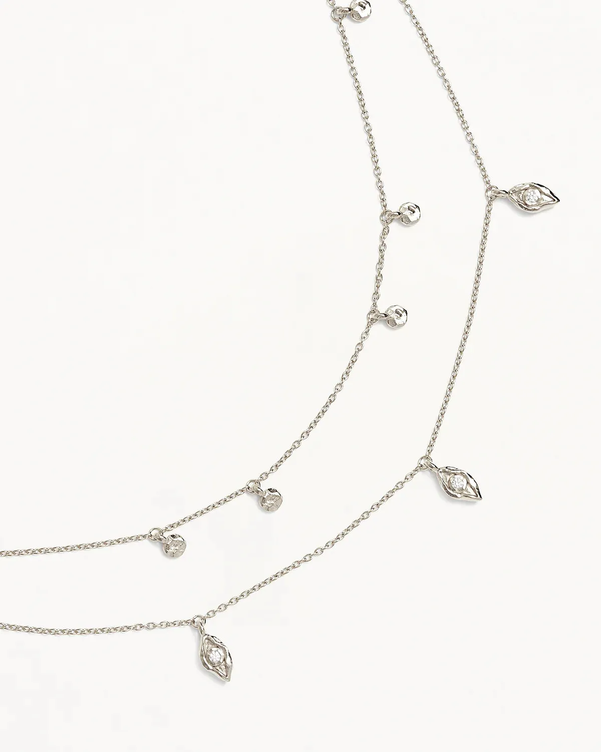 By Charlotte I am Protected Layered Choker, Gold or Silver