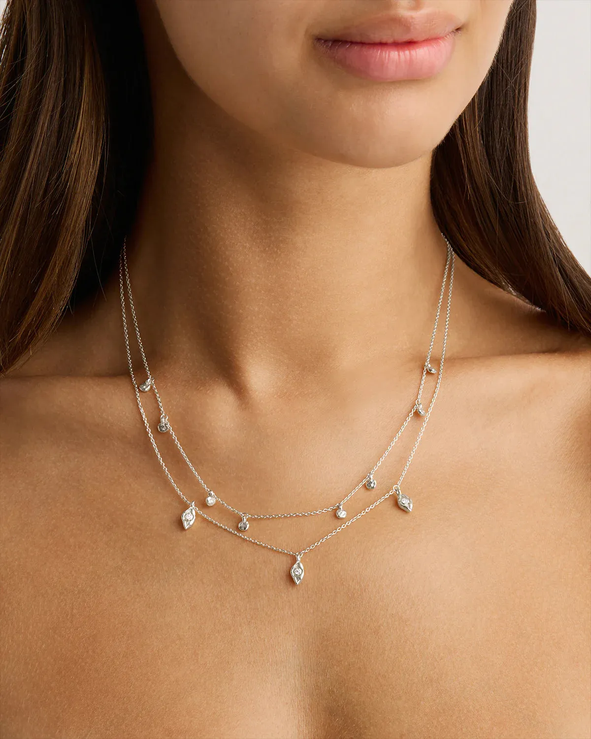 By Charlotte I am Protected Layered Choker, Gold or Silver
