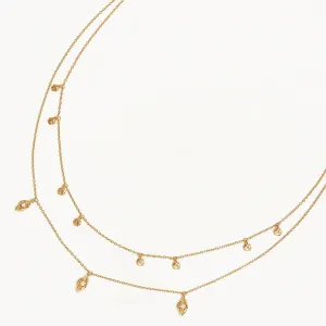 By Charlotte I am Protected Layered Choker, Gold or Silver