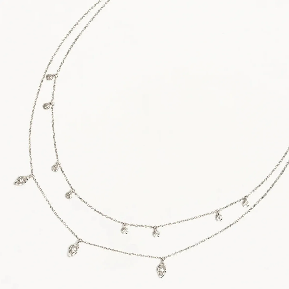 By Charlotte I am Protected Layered Choker, Gold or Silver