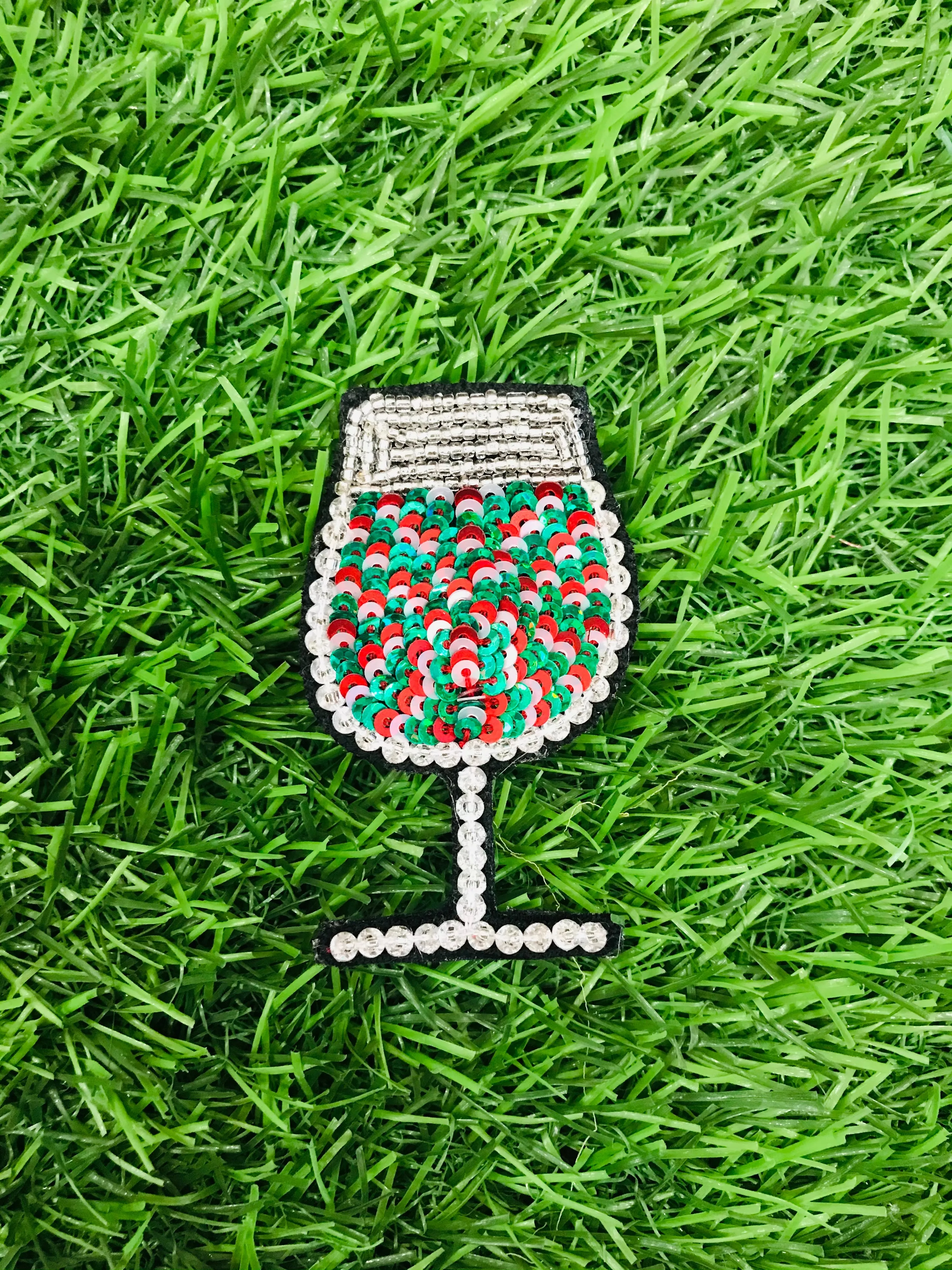 Christmas Wine Brooch
