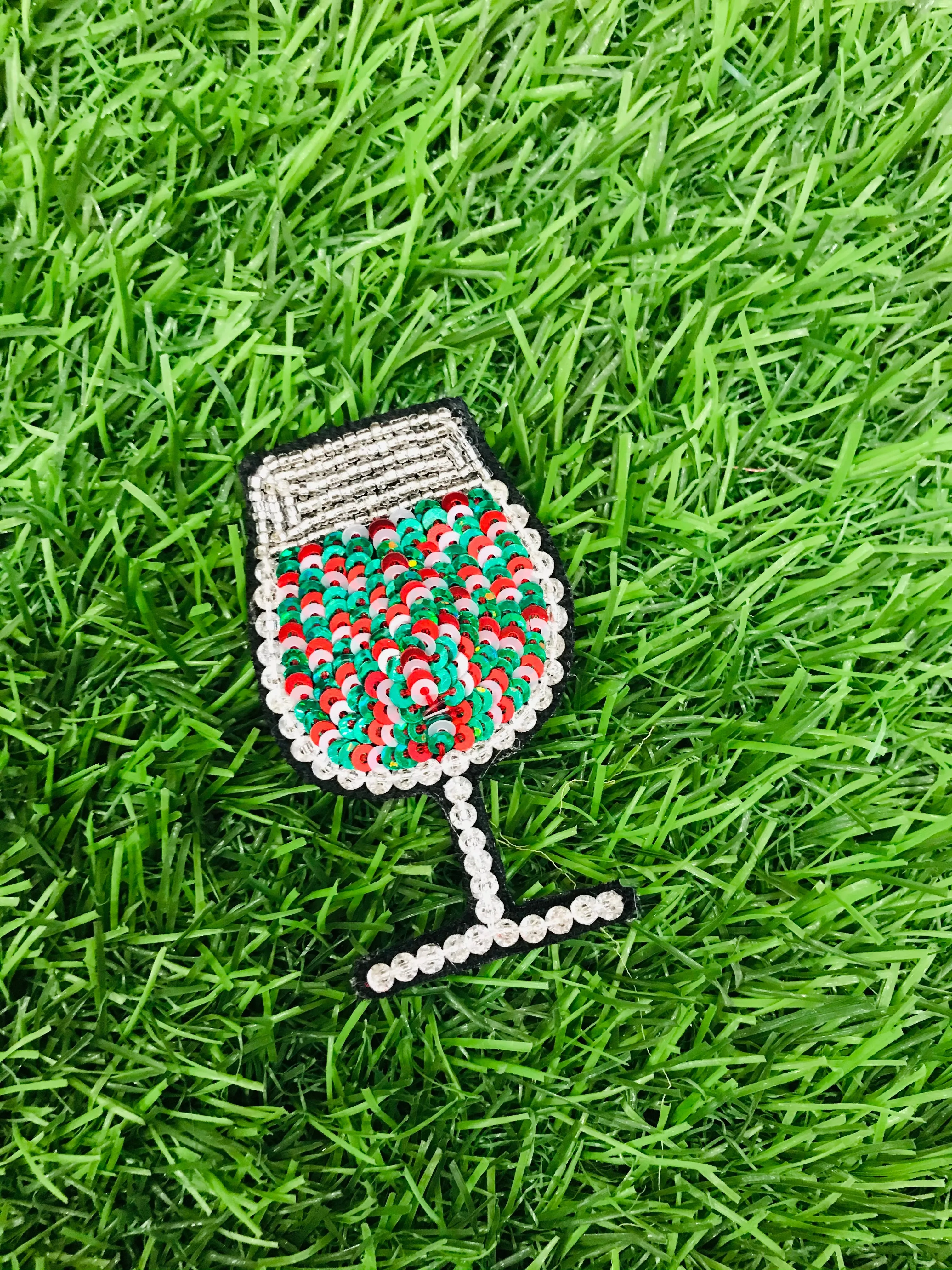 Christmas Wine Brooch