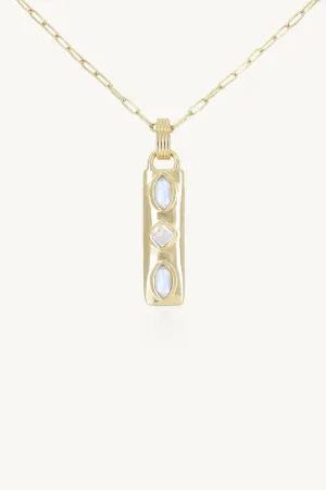 Coronet Moonstone Gold Necklace
