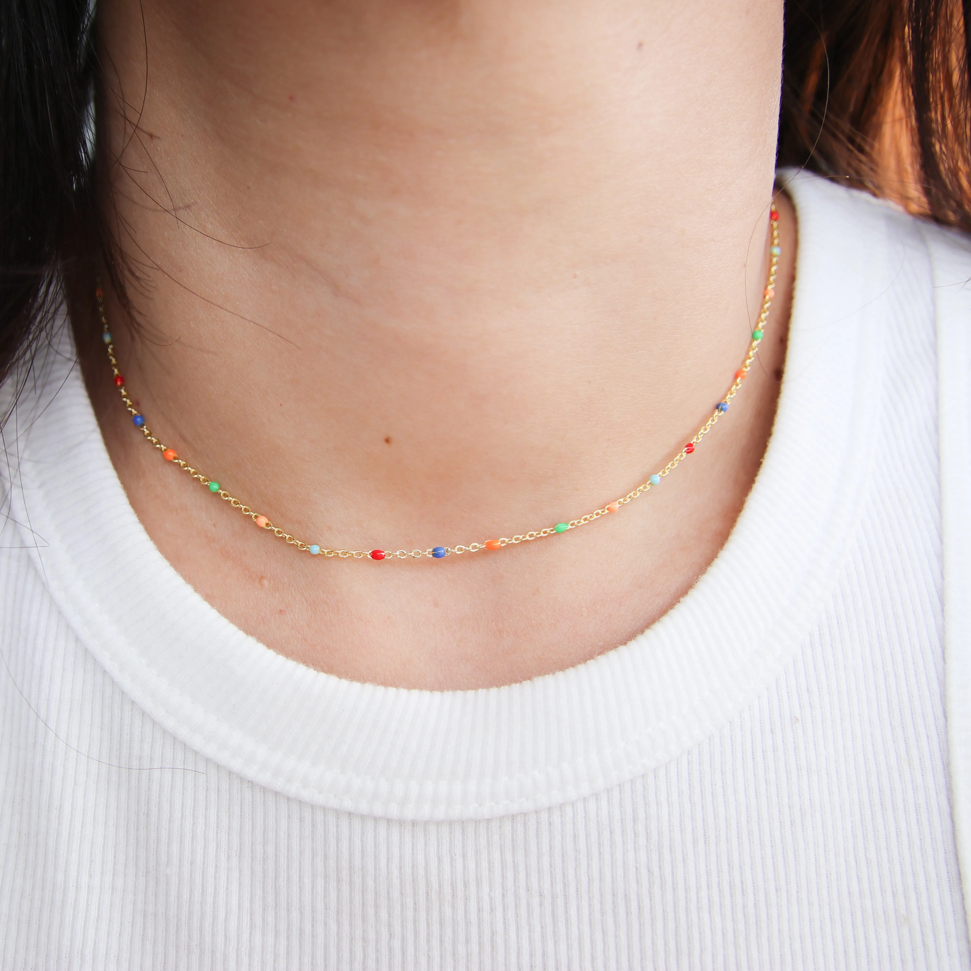 Dainty Multicolor Choker