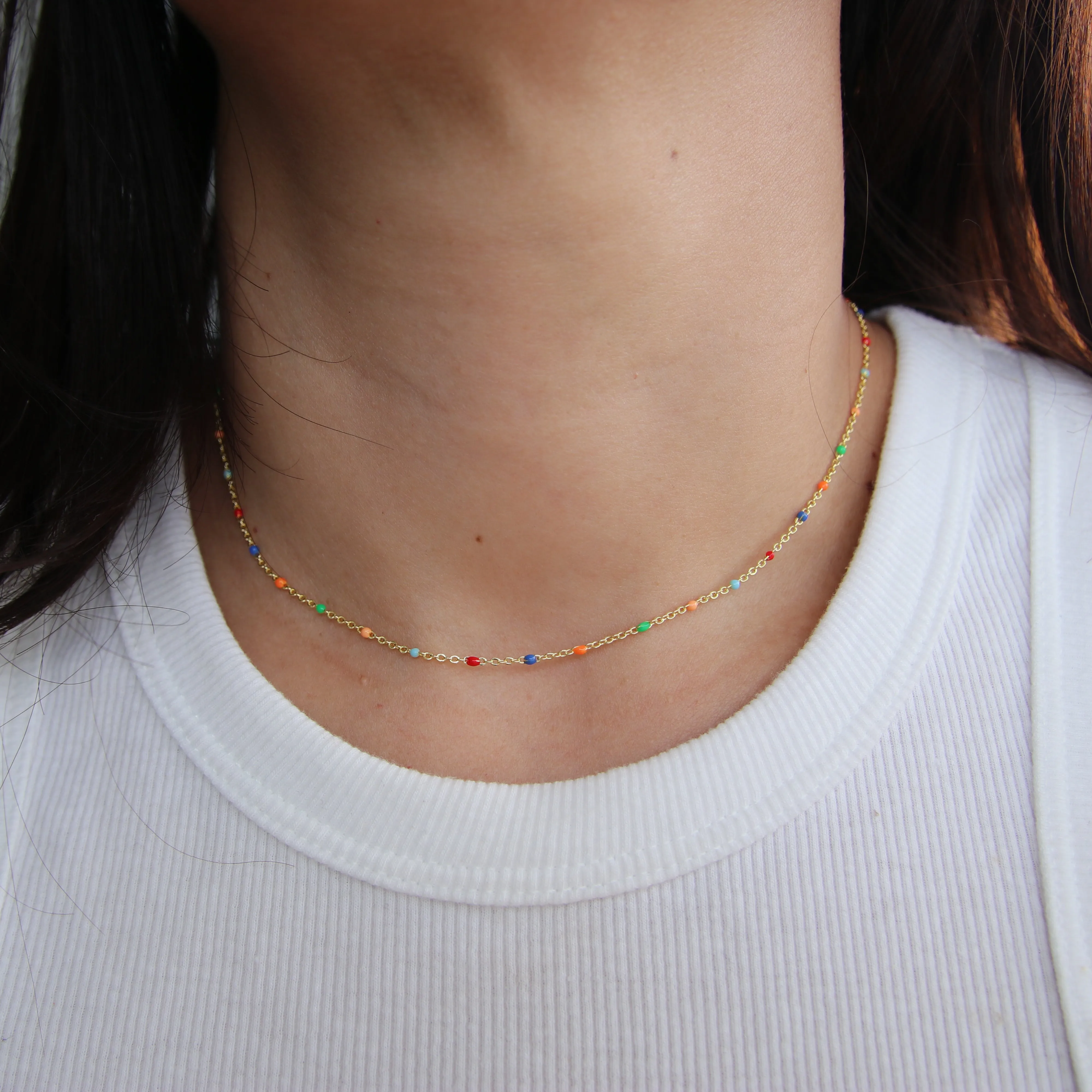 Dainty Multicolor Choker