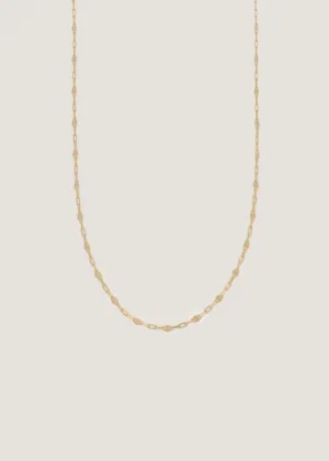 Diamond Cut Rolo Chain Necklace